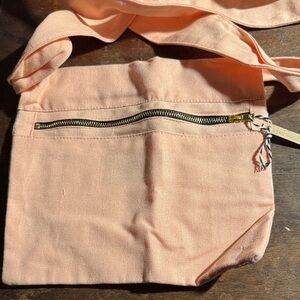 Kiks Peach/Pink Cotton Canvas Crossbody/Fanny pack NWT